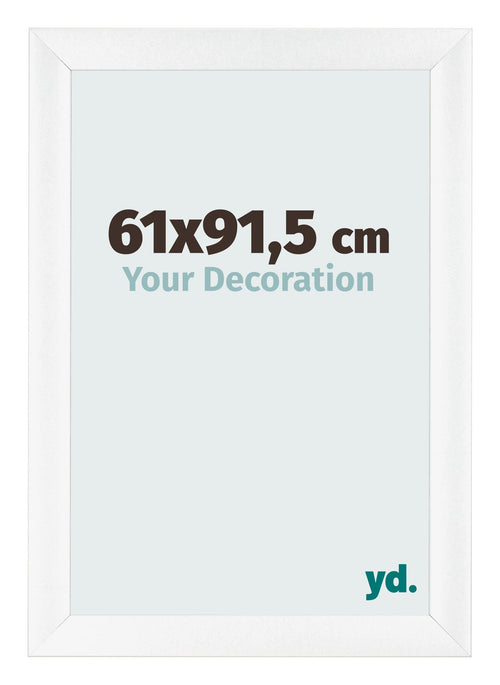 Bilderrahmen 61x91 5cm Weiß Vintage MDF Pisa Vorne Messe | Yourdecoration.at