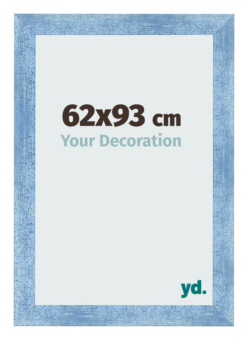 Bilderrahmen 62x93cm Hellblau Gewischt MDF Pisa Vorne Messe | Yourdecoration.at