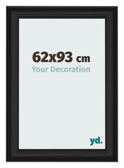 Bilderrahmen 62x93cm Schwarz Gemasert MDF Lazio Vorne Messe | Yourdecoration.at