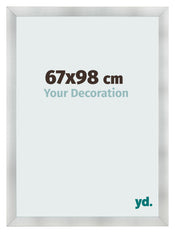 Bilderrahmen 67x98cm Aluminium Gebürstet MDF Pisa Vorne Messe | Yourdecoration.at