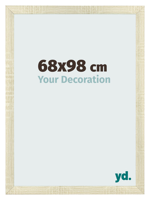 Bilderrahmen 68x98cm Sonoma Eiche MDF Pisa Vorne Messe | Yourdecoration.at