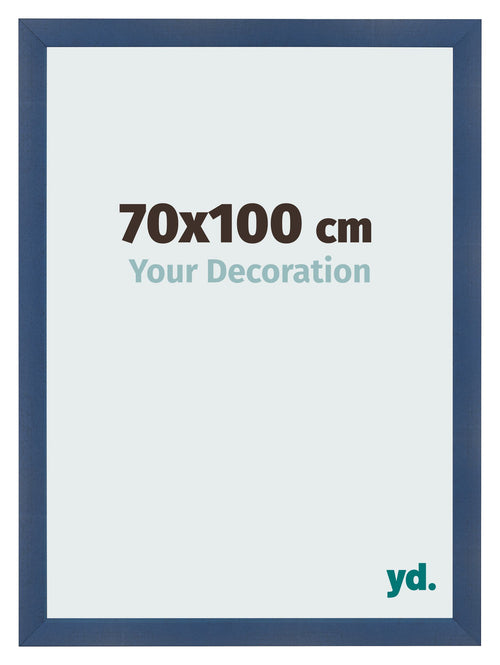 Bilderrahmen 70x100cm Dunkelblau Gewischt MDF Pisa Vorne Messe | Yourdecoration.at