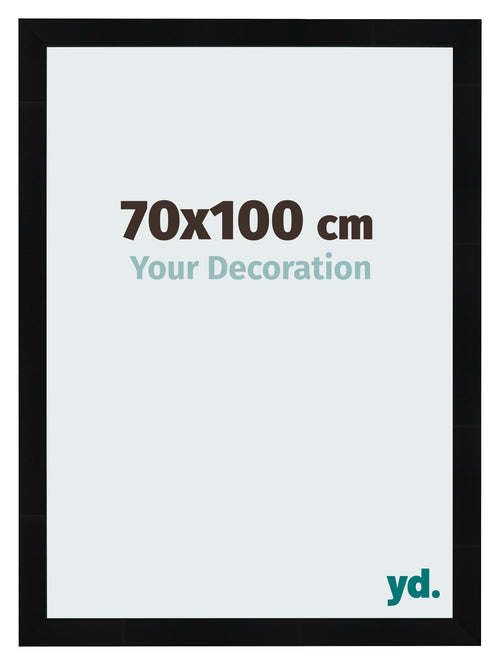 Bilderrahmen 70x100cm Schwarz Silber Poliert MDF Pisa Vorne Messe | Yourdecoration.at