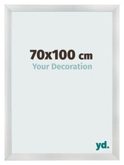 Bilderrahmen 70x100cm Silber Schwarz Gewischt MDF Pisa Vorne Messe | Yourdecoration.at