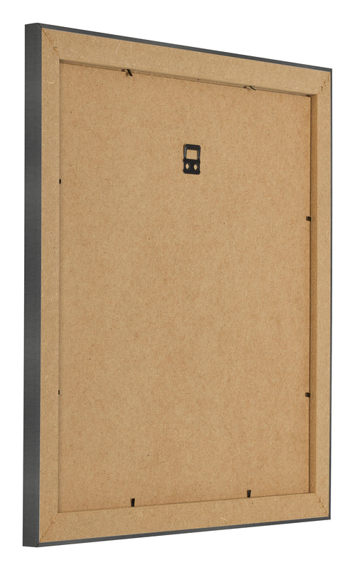 Bilderrahmen 70x70cm Schwarz Silber Poliert MDF Pisa Ruckseite Schrag | Yourdecoration.at