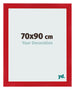 Bilderrahmen 70x90cm Rot MDF Pisa Vorne Messe | Yourdecoration.at