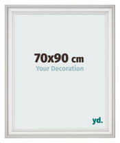 Bilderrahmen 70x90cm Weiss Gewischt MDF Lazio Vorne Messe | Yourdecoration.at