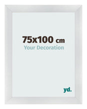 Bilderrahmen 75x100cm Silber Schwarz Gewischt MDF Pisa Vorne Messe | Yourdecoration.at