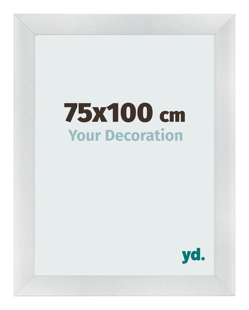 Bilderrahmen 75x100cm Silber Schwarz Gewischt MDF Pisa Vorne Messe | Yourdecoration.at