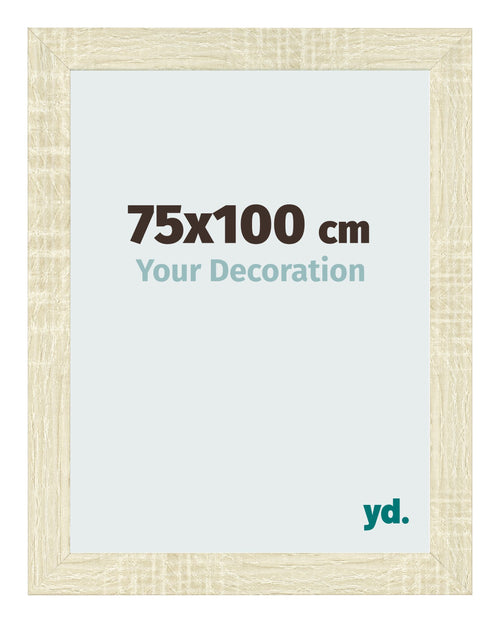 Bilderrahmen 75x100cm Sonoma Eiche MDF Pisa Vorne Messe | Yourdecoration.at