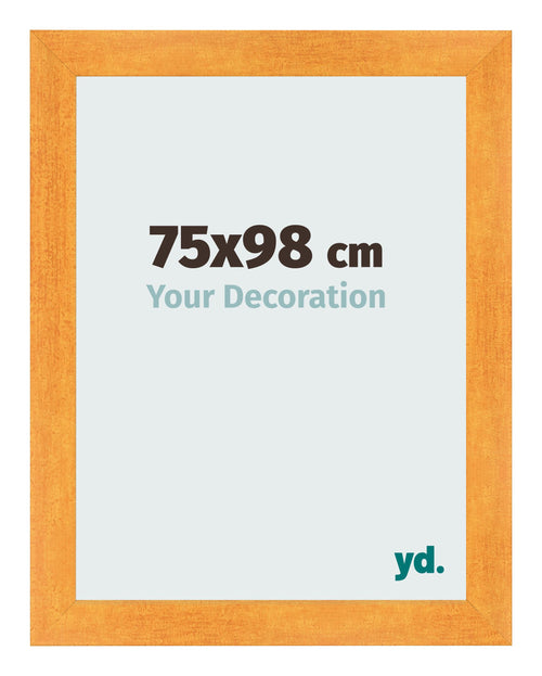 Bilderrahmen 75x98cm Orange MDF Pisa Vorne Messe | Yourdecoration.at