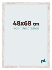 Catania MDF Bilderrahmen 48x68cm White Wash Vorne Messe | Yourdecoration.at