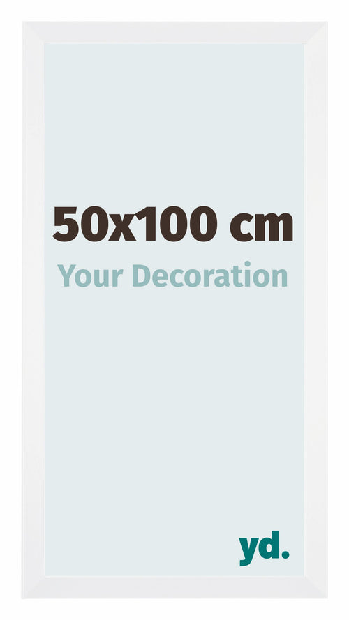 Catania MDF Bilderrahmen 50x100cm Weiss Vorne Messe | Yourdecoration.at