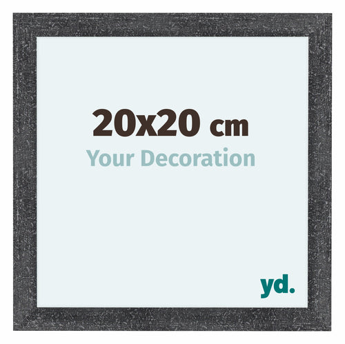 Como MDF Bilderrahmen 20x20cm Grau Gewischt Vorne Messe | Yourdecoration.at
