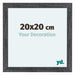 Como MDF Bilderrahmen 20x20cm Grau Gewischt Vorne Messe | Yourdecoration.at