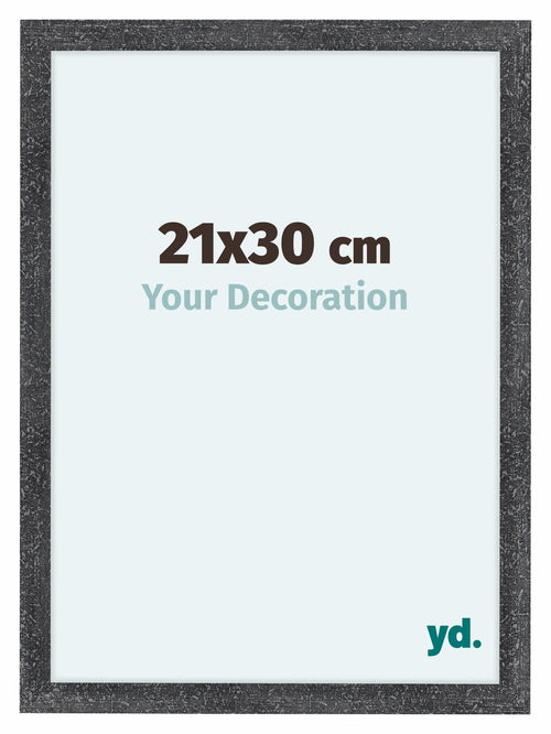 Como MDF Bilderrahmen 21x30cm Grau Gewischt Vorne Messe | Yourdecoration.at