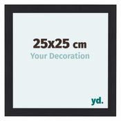 Como MDF Bilderrahmen 25x25cm Schwarz Gemasert Vorne Messe | Yourdecoration.at