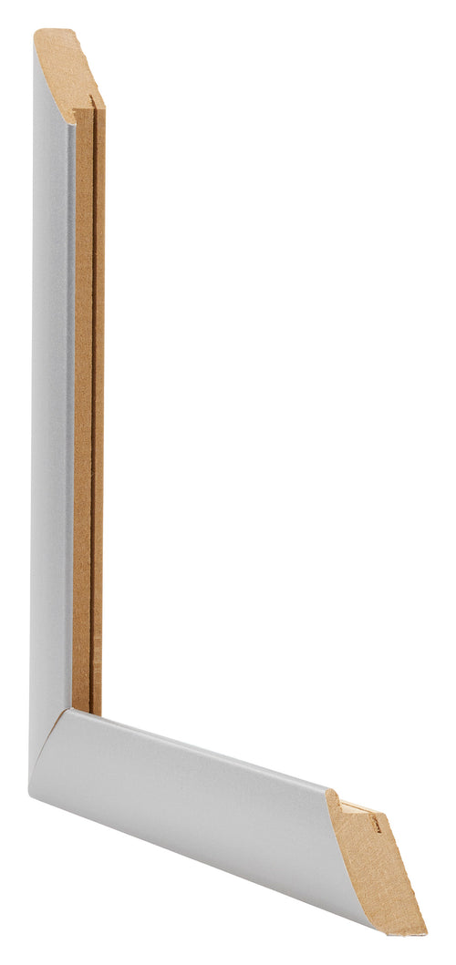 Como MDF Bilderrahmen 28x35cm Silber Matt Querschnitt | Yourdecoration.at