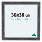 Como MDF Bilderrahmen 30x30cm Grau Gewischt Vorne Messe | Yourdecoration.at