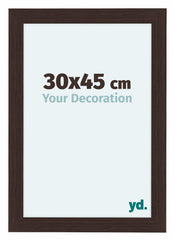 Como MDF Bilderrahmen 30x45cm Eiche Dunkel Vorne Messe | Yourdecoration.at