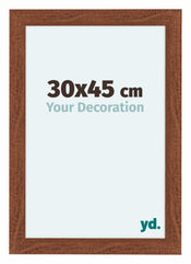 Como MDF Bilderrahmen 30x45cm Nussbaum Vorne Messe | Yourdecoration.at