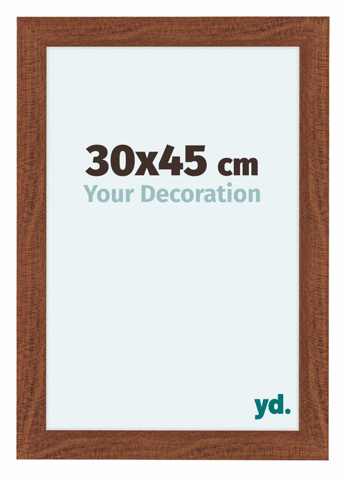 Como MDF Bilderrahmen 30x45cm Nussbaum Vorne Messe | Yourdecoration.at