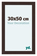 Como MDF Bilderrahmen 30x50cm Eiche Dunkel Vorne Messe | Yourdecoration.at