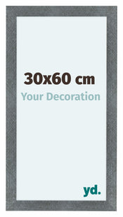 Como MDF Bilderrahmen 30x60cm Eisen Gewischt Vorne Messe | Yourdecoration.at