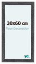 Como MDF Bilderrahmen 30x60cm Grau Gewischt Vorne Messe | Yourdecoration.at