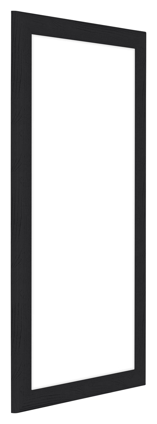 Como MDF Bilderrahmen 30x60cm Schwarz Gemasert Vorne Schrag | Yourdecoration.at
