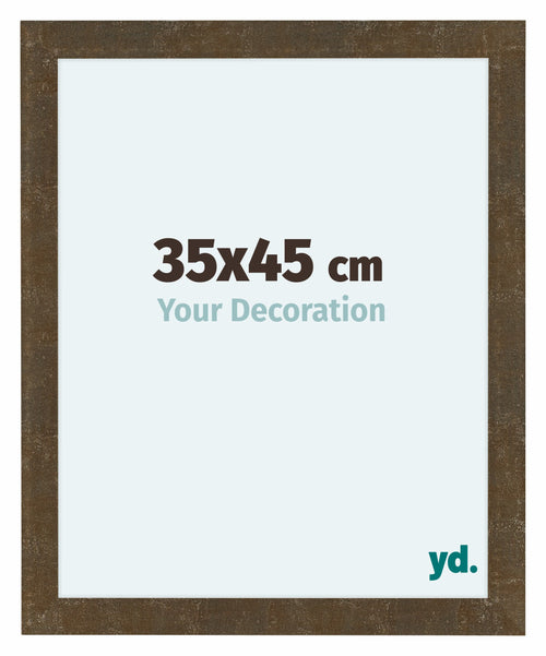 Como MDF Bilderrahmen 35x45cm Gold Antik Vorne Messe | Yourdecoration.at