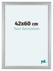Como MDF Bilderrahmen 42x60cm Silber Matt Vorne Messe | Yourdecoration.at