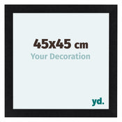 Como MDF Bilderrahmen 45x45cm Schwarz Matt Vorne Messe | Yourdecoration.at