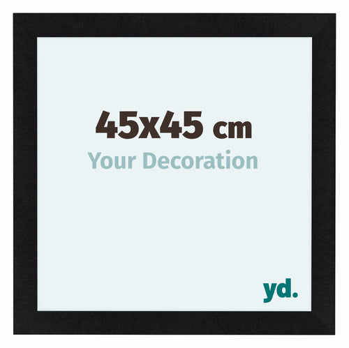Como MDF Bilderrahmen 45x45cm Schwarz Matt Vorne Messe | Yourdecoration.at