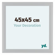 Como MDF Bilderrahmen 45x45cm Weiss Hochglanz Vorne Messe | Yourdecoration.at