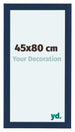 Como MDF Bilderrahmen 45x80cm Dunkelblau Gewischt Vorne Messe | Yourdecoration.at