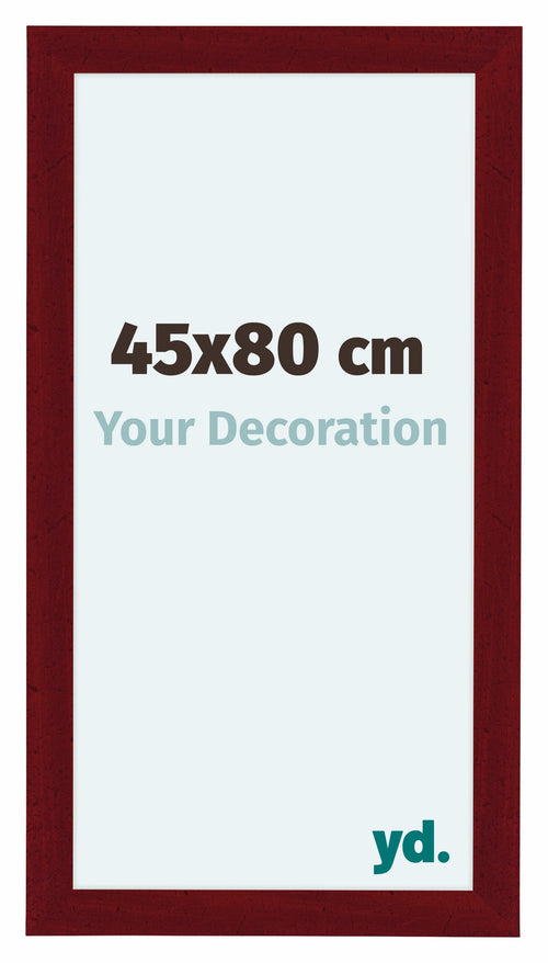 Como MDF Bilderrahmen 45x80cm Weinrot Gewischt Vorne Messe | Yourdecoration.at