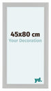 Como MDF Bilderrahmen 45x80cm Weiss Gemasert Vorne Messe | Yourdecoration.at