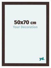 Como MDF Bilderrahmen 50x70cm Eiche Dunkel Vorne Messe | Yourdecoration.at