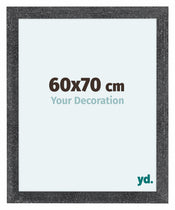 Como MDF Bilderrahmen 60x70cm Grau Gewischt Vorne Messe | Yourdecoration.at