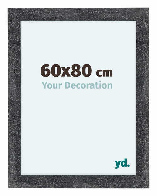 Como MDF Bilderrahmen 60x80cm Grau Gewischt Vorne Messe | Yourdecoration.at