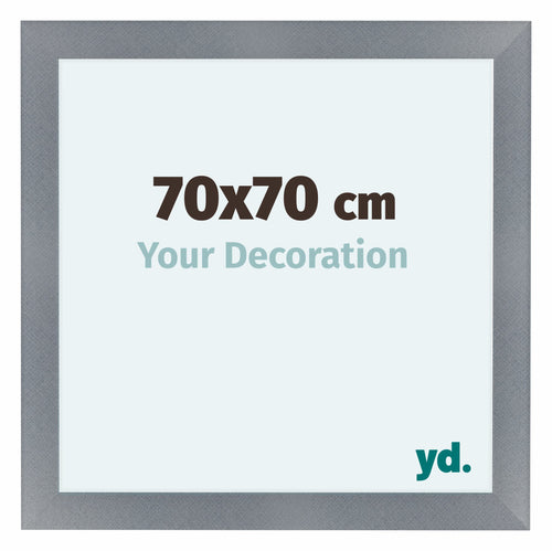 Como MDF Bilderrahmen 70x70cm Aluminium Geburstet Vorne Messe | Yourdecoration.at