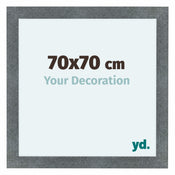 Como MDF Bilderrahmen 70x70cm Eisen Gewischt Vorne Messe | Yourdecoration.at