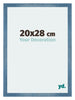 Mura MDF Bilderrahmen 20x28cm Hell Blau Geveegd Vorne Messe | Yourdecoration.at