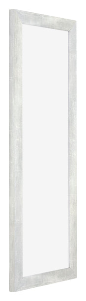 Mura MDF Bilderrahmen 20x60 Silberglanz Vintage Vorne Schrag | Yourdecoration.at