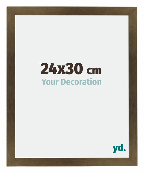 Mura MDF Bilderrahmen 24x30cm Bronze Dekor Vorne Messe | Yourdecoration.at