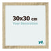 Mura MDF Bilderrahmen 30x30cm Sonoma Eiche Vorne Messe | Yourdecoration.at