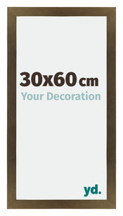 Mura MDF Bilderrahmen 30x60cm Bronze Dekor Vorne Messe | Yourdecoration.at