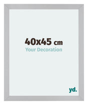 Mura MDF Bilderrahmen 40x45cm Silber Matt Vorne Messe | Yourdecoration.at