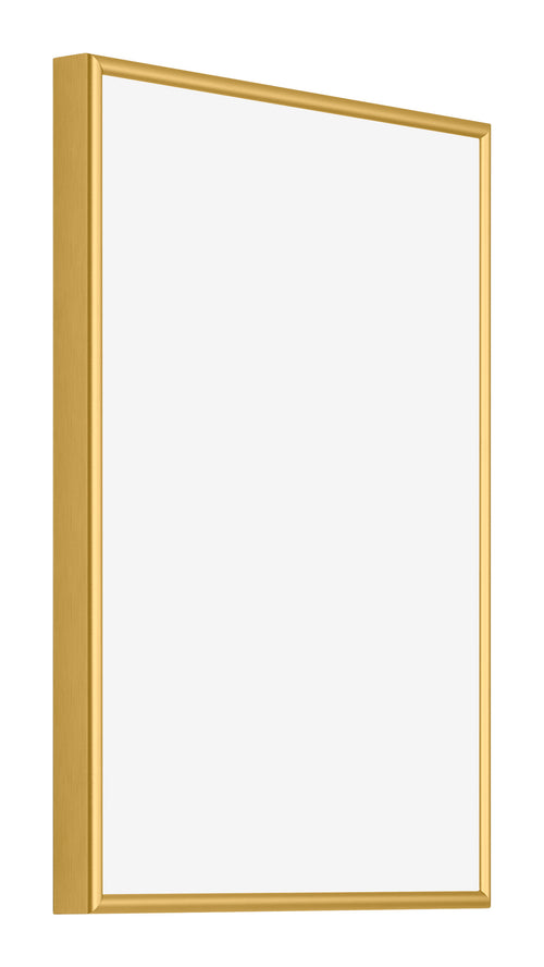 New York Aluminium Bilderrahmen 18x24cm Gold Glanz Vorne Schrag | Yourdecoration.at